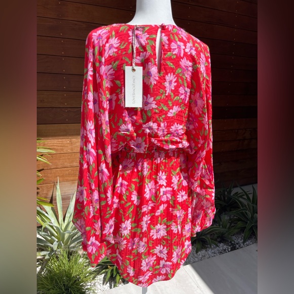 Love Shack Fancy Anila Dress - mambo red size small - Picture 10 of 11